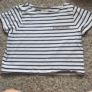 Madewell Staycation Embroidered Tee Size Medium